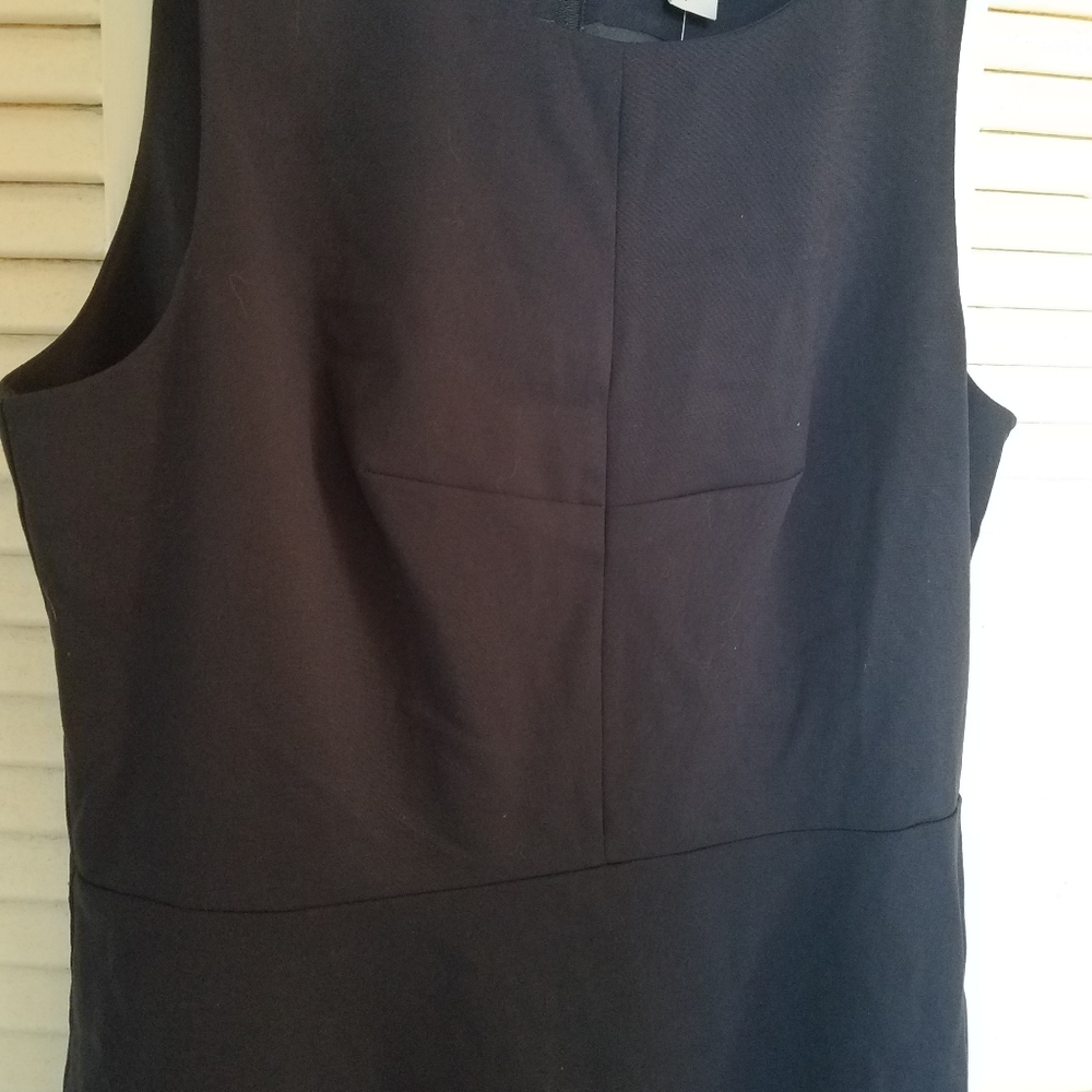 H&M Fit and Flare Navy Blue Lined Dress - Picture 3 of 13